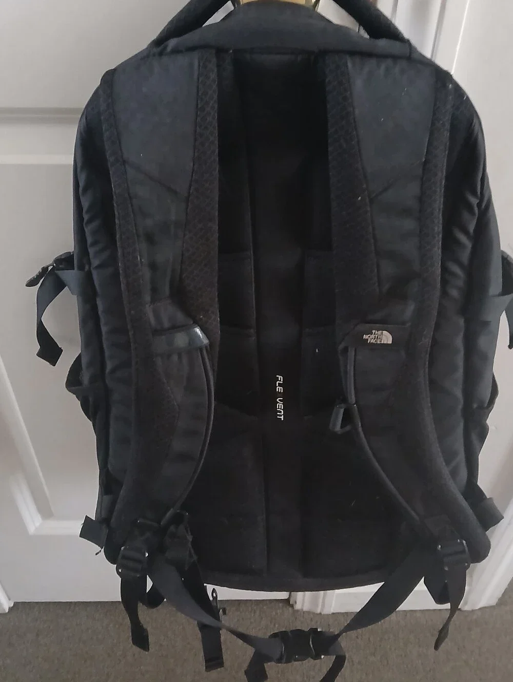 The North Face Black Everyday Backpack with Logo. See Photo Please